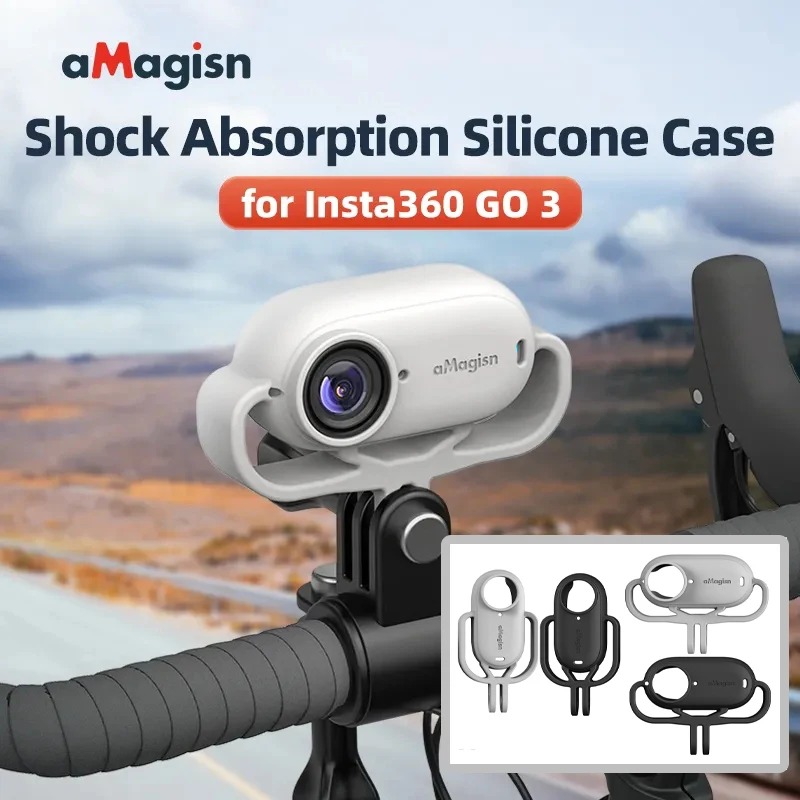 

Amagisn For Insta 360 GO 3 shockproof Body Silicone Case Protective Case Protection Cover For Insta360 Go3 Camera Case Accessory