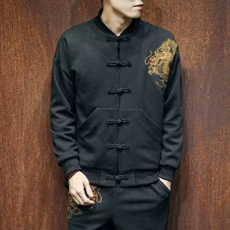 

2022 New Dragon Bomber Embroidery Jacket Coat Men Masculina Male Jackets Casaco Masculino Chaquetas Hombre Veste Homme