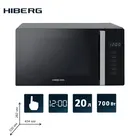 Микроволновая печь HIBERG VM 4088 B объём 20 л сенсорное управление 700 Вт легкая очистка дисплей разморозка часы таймер