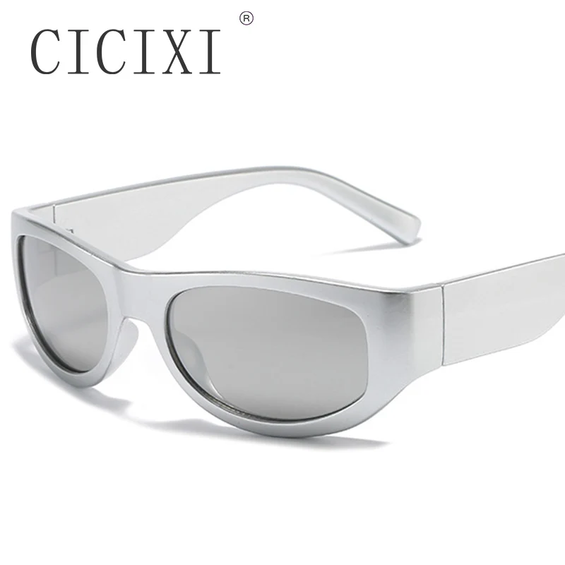

CICIXI Retro Cat Eye Men Punk Sunglasses 2022 New Colorful Mirror Shades Goggles Women Outdoor Sports Driving Sun Glasses