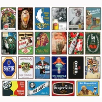 belgium beer retro safir omer orval vintage metal tin signs poster decor for room bar pub club man cave wall decoration a 49