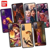 disney rapunzel anime phone case for samsung galaxy s20 fe s21 s10 s9 plus ultra 5g s20fe s21fe s20ultra cover luxury silicone