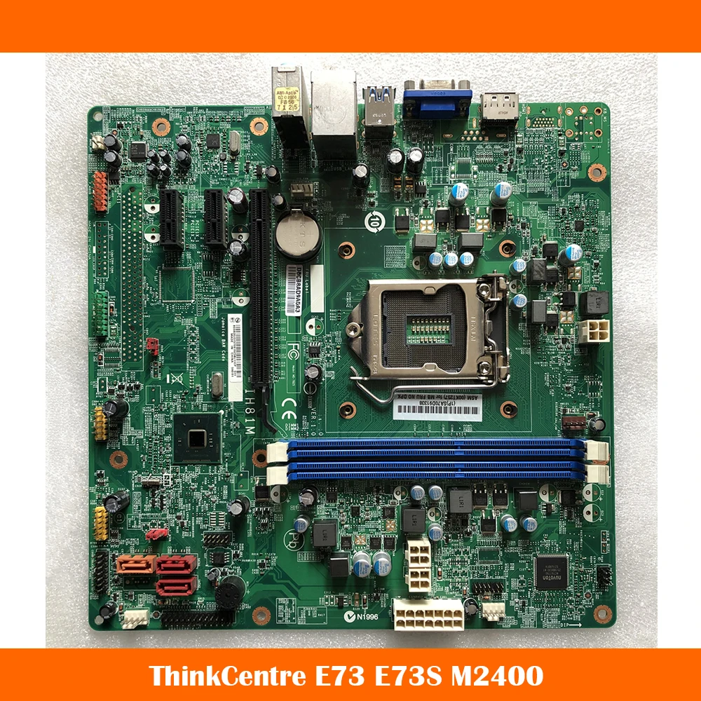 Desktop Mainboard For Lenovo ThinkCentre E73 E73S M2400 IH81M H81 03T7161 00KT254 00KT255 Motherboard Fully Tested