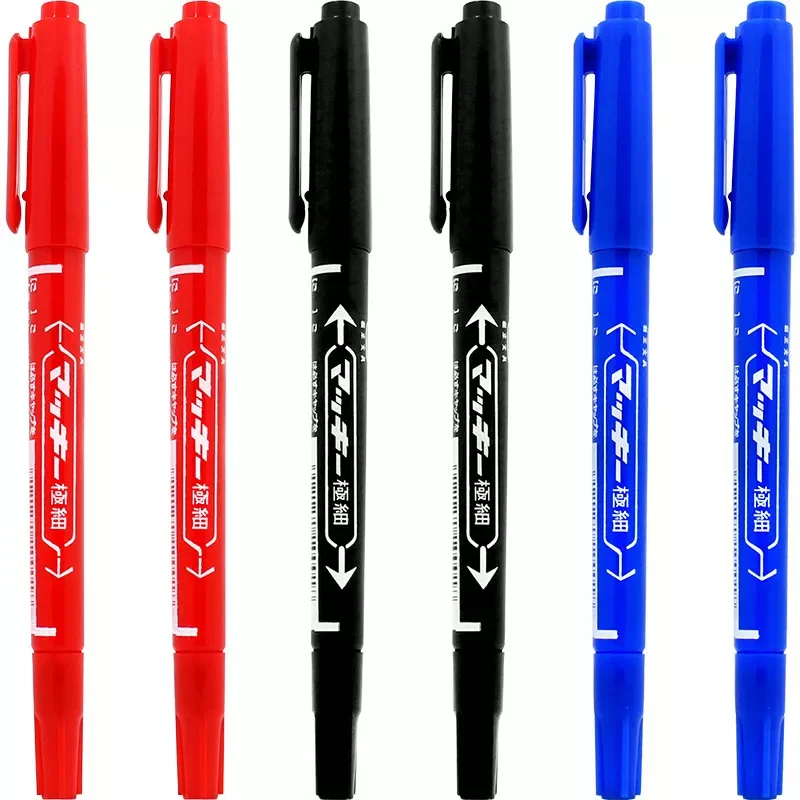 

2023 водонепроницаемый маркер с двойной головкой для кожи, ручка для наконечников 0,5 мм, товары для перманентных татуировок, хорошие чернила, ...