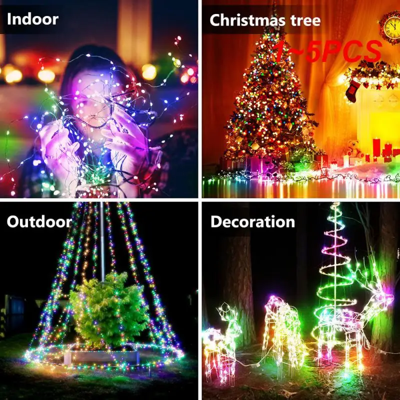 

1~5PCS Waterproof Light String Timing Function Infrared 10m Rgb 40 Key Remote Control Smart Home Colorful Light String