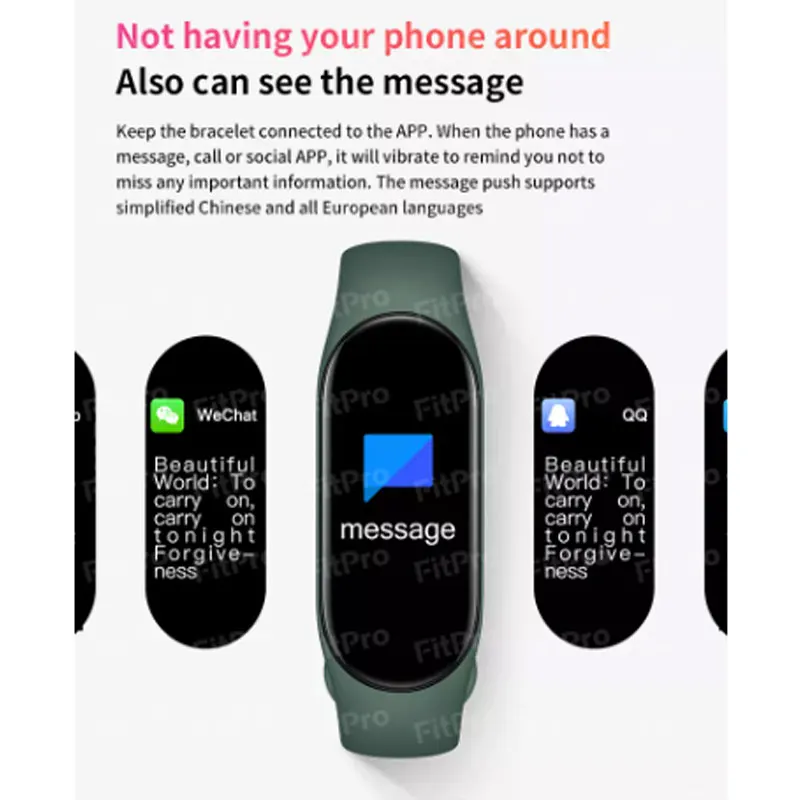 

2022 M7 Smart Watch New Waterproof Digital Dynamic Display Screen All Day Sport Tracker Call Message Reminder Wristwatch