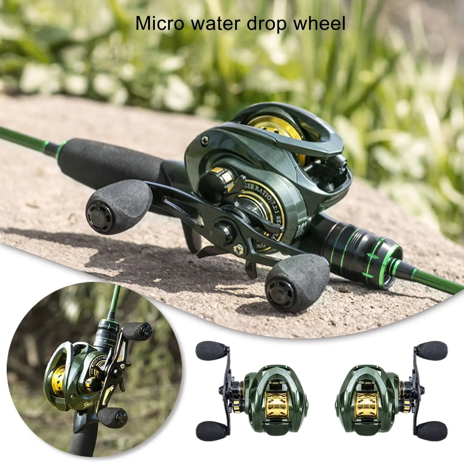 

Рыболовная катушка WK, катушка для заброса приманки для микро-рыбы, максимальная нагрузка 8 кг, передаточное число: 1, катушка для микрометате...