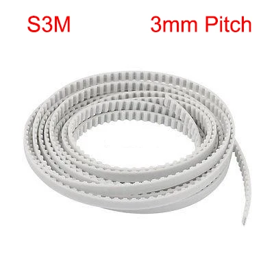 

S3M 5mm 10mm 15mm 20mm Width 3mm Pitch Open Loop End PU Polyurethane Steel Wire Groove Cogged Linear Synchronous Timing Belt