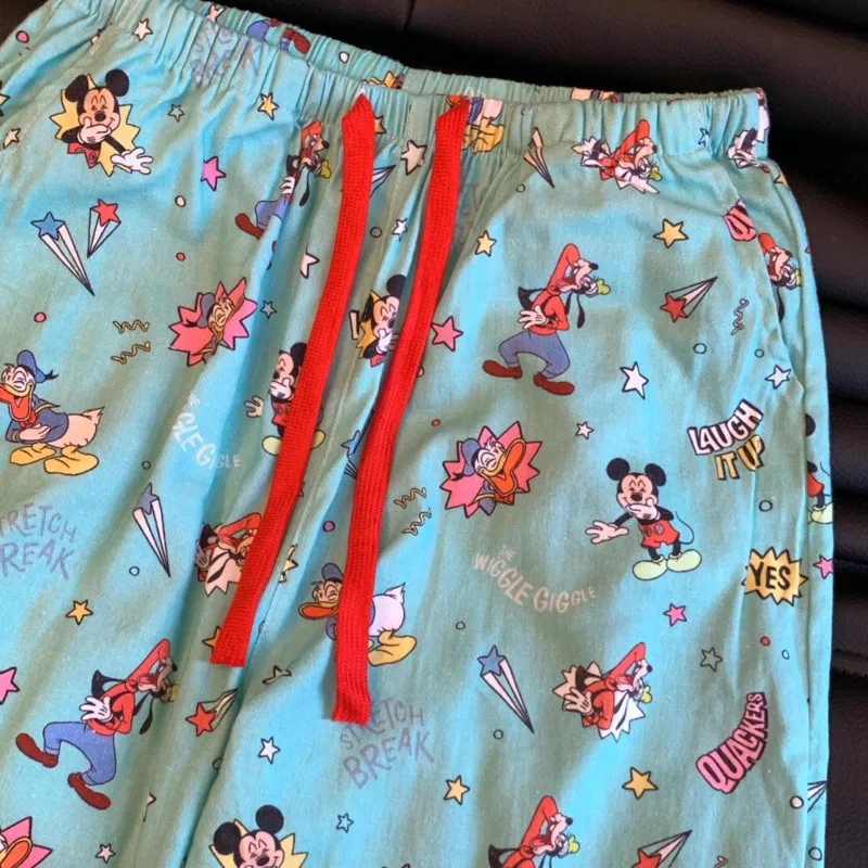 Милый Микки Дональд Дак с принтом Диснея весна и осень новые спальные брюки