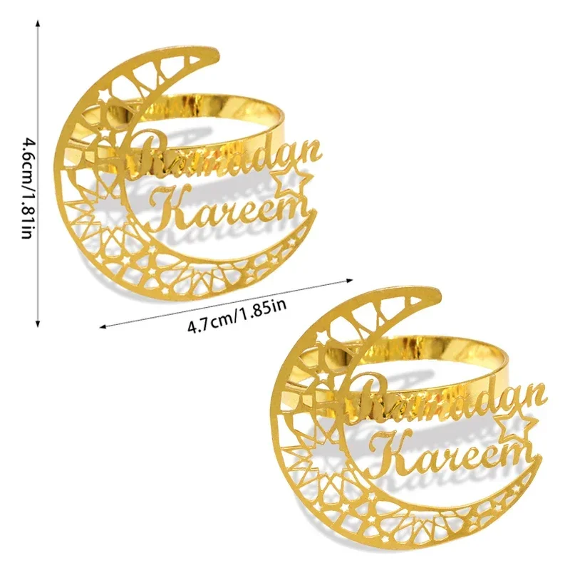 

Золотые кольца для салфеток MOONBIFFY