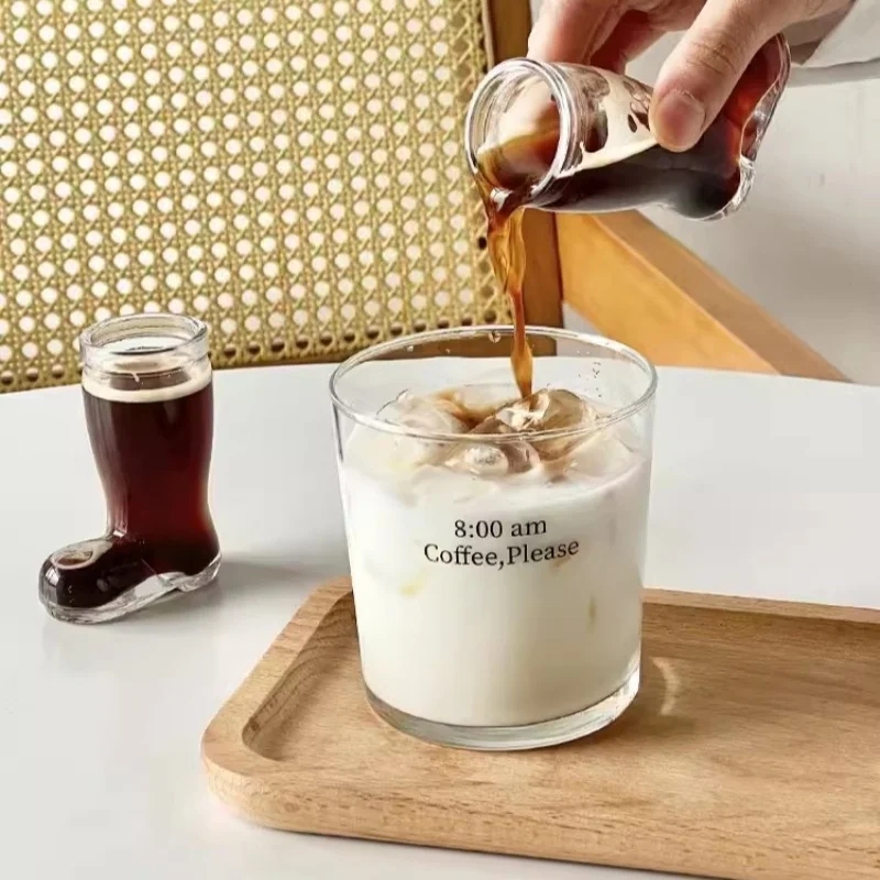 Бокалы прозрачные 50 мл Хрустальная чашка для кофе пива вина завтрака летние