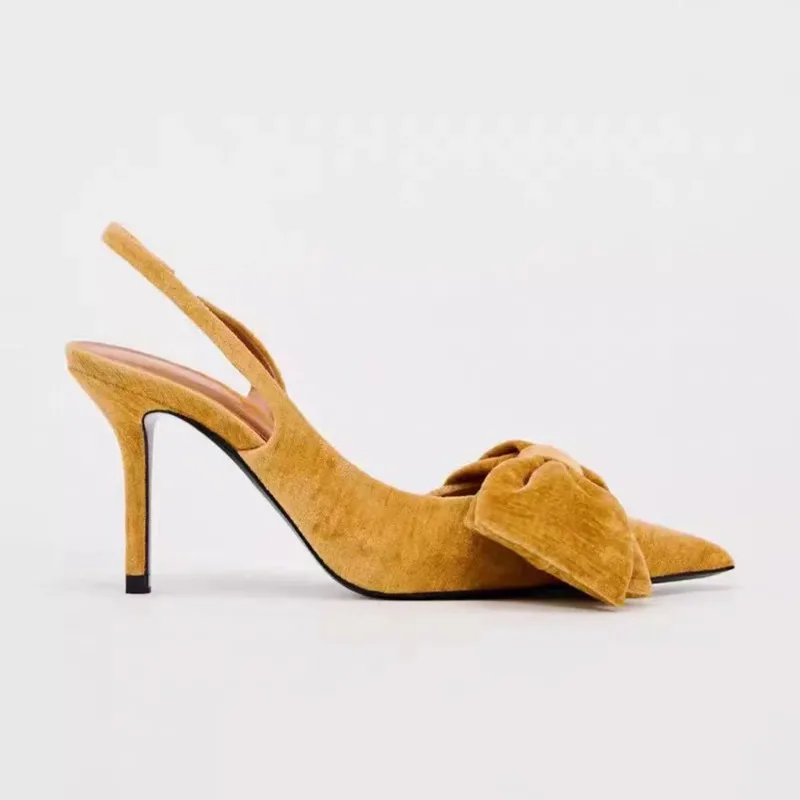 Лето 2023 брендовые женские сандалии с открытой пяткой модные элегантные