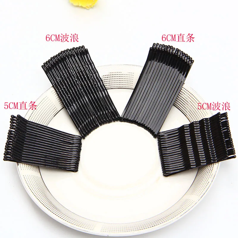 

Модная черная шпилька для волос Ins для девочек, простая челка, разбитая шпилька для волос, боковой зажим, Женская волнистая шпилька для волос...