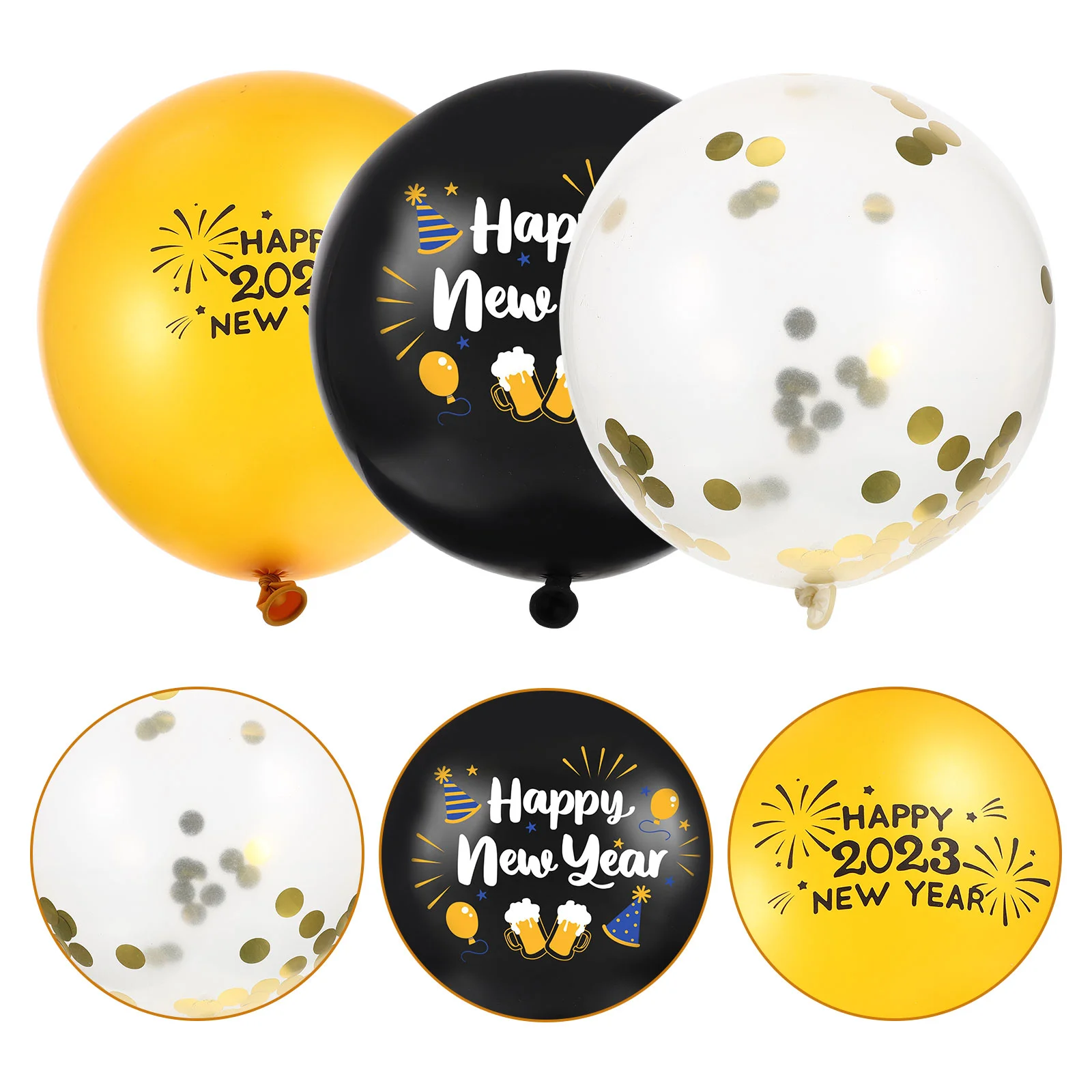 

New Balloons Party Years 2023 Decorations Year Eve Supplies Latex Props Balloon Happy Kit Accessories Christmas Graduation