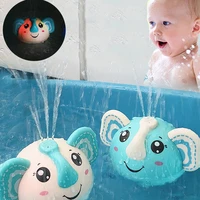 funny baby bath toys spray water shower bathing summer swimming bathtub toys for kids electric elephant with light birthday gift