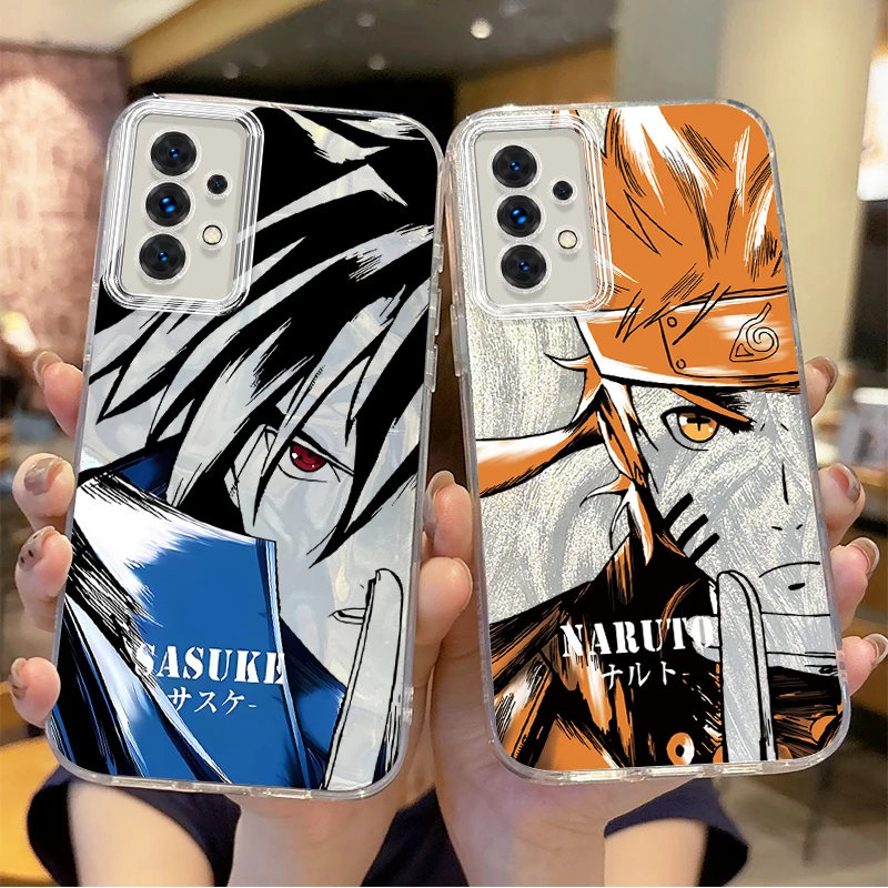 Новый аниме чехол для телефона N-Narutos Samsung Galaxy S24 S23 S22 S21 Plus Ultra A73 A72 A71 A55 A54 A53 жесткий