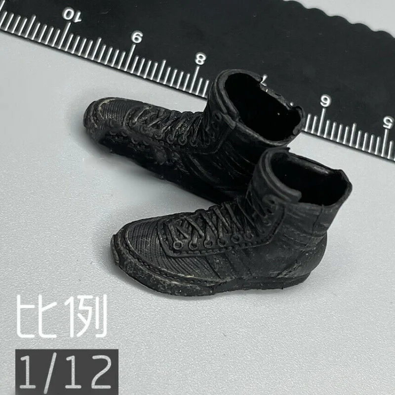 

1/12 Scale Shoes Soldier Boots Model for 6" Doll