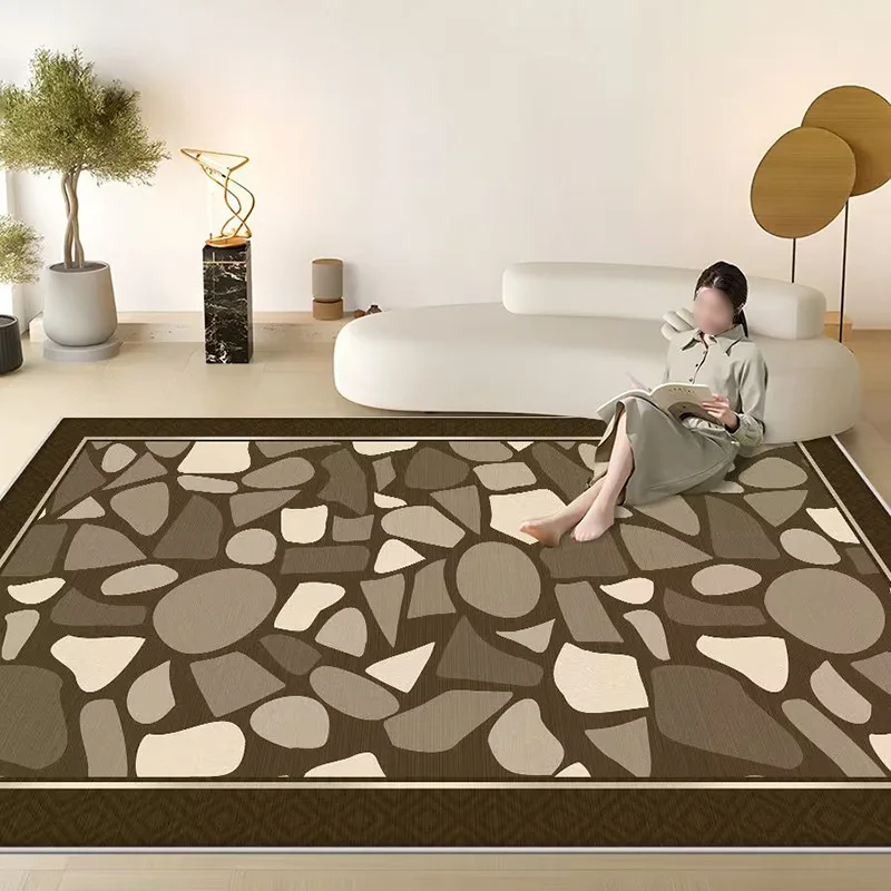 

Thicken Washable Lounge Rug Home Plush Floor Mat Large Area Bedroom Decor Geometric Carpet Light Luxury Carpets for Living Room