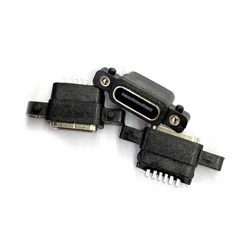 2 шт. водонепроницаемый USB-разъем с отверстием для винта |