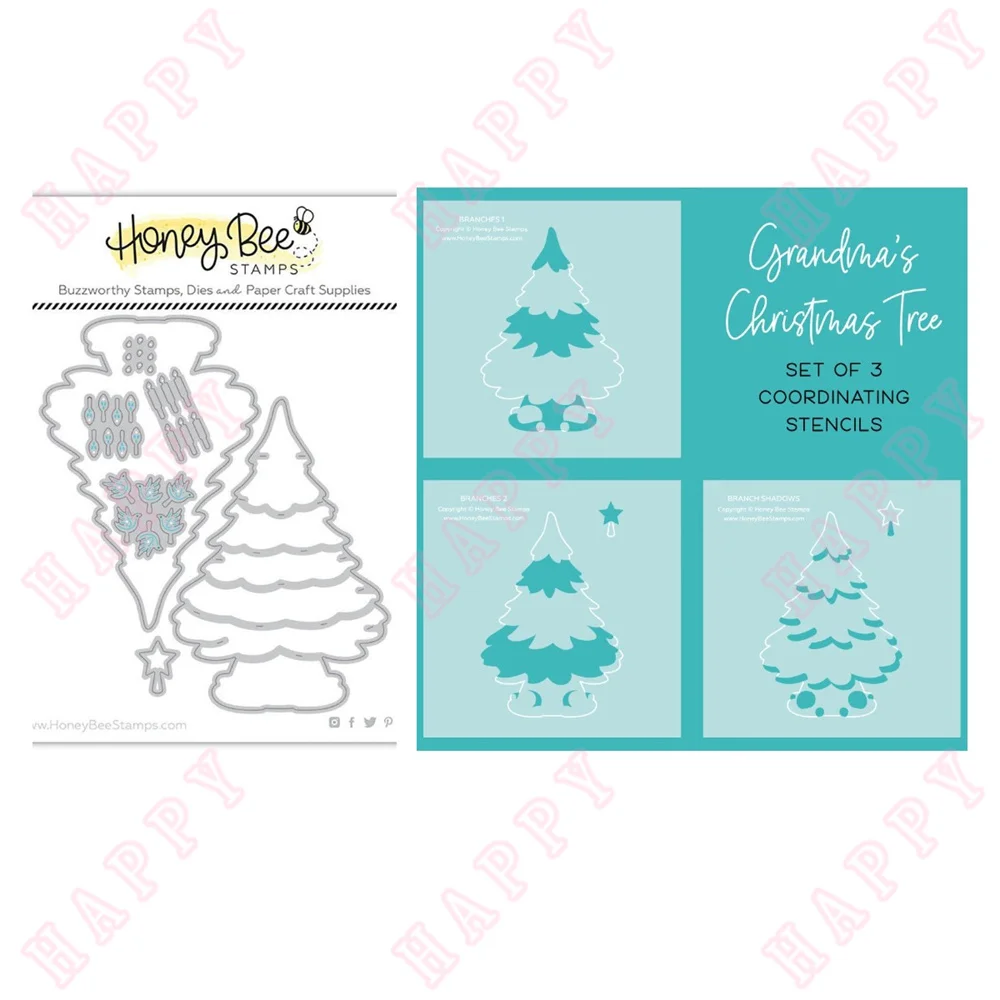 

Metal Cutting Dies Stencils Grandma's Christmas Tree DIY Scrapbook Paper Craft Diary Decoration Greeting Card Handmade Embossing
