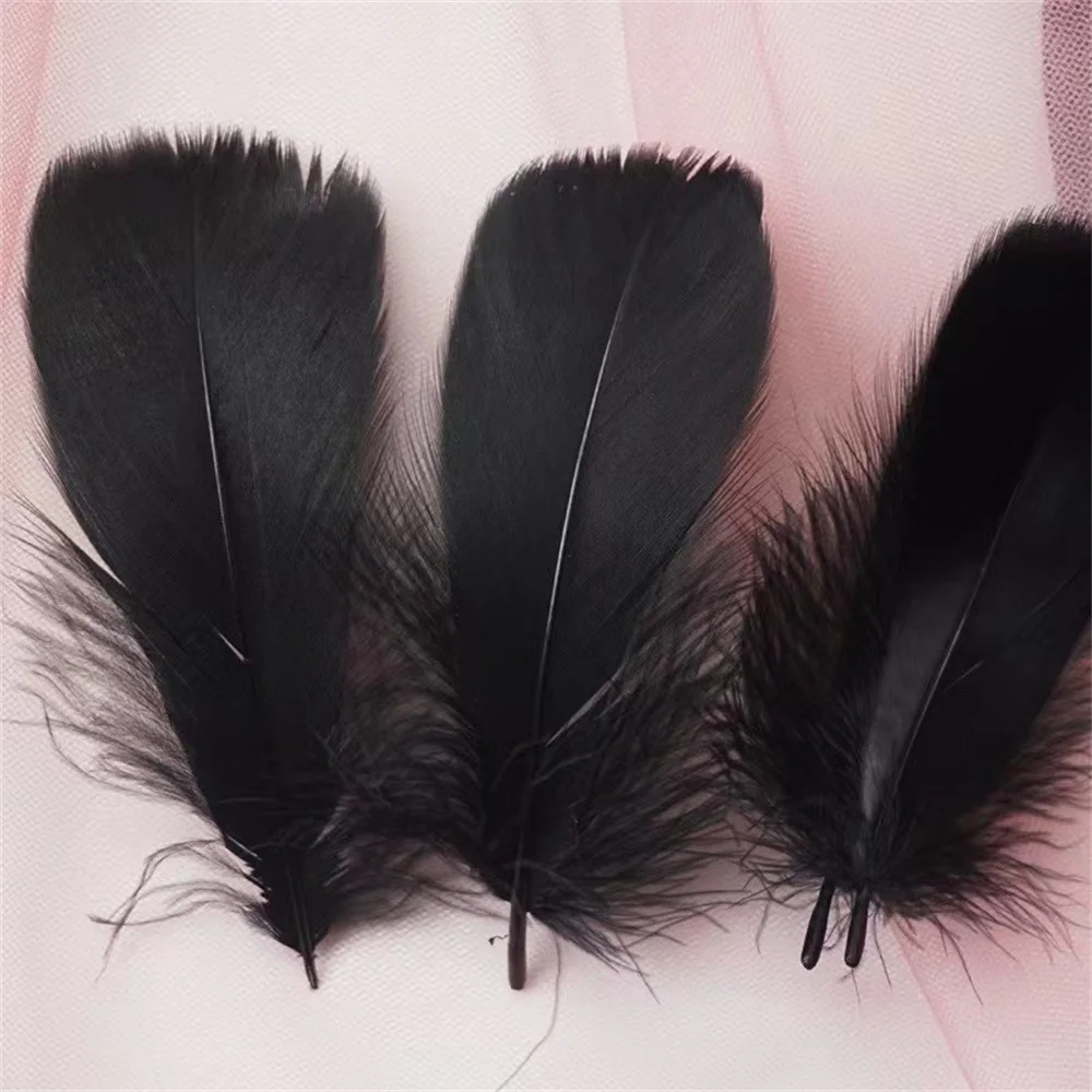 

100/200/500PCS Natural Goose Feathers 8-12 Cm Colorful Swan Feathers Plume for Home Decorating Craft DIY Jewelry Decoration
