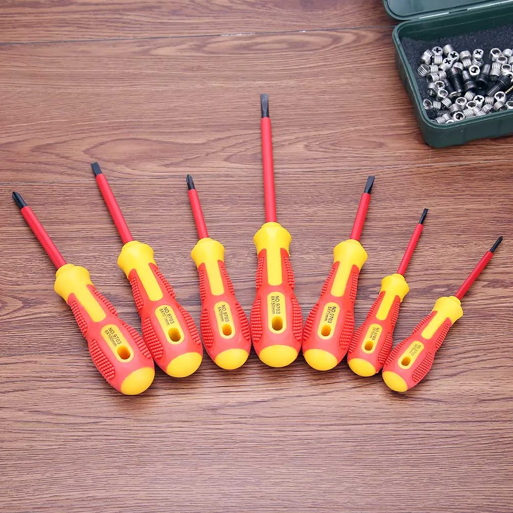 

Alloy Steel Batch Head Drill Bit Kit Repair Tools Multifunctional 7Pcs Screwdriver Set for Home Daily Tools