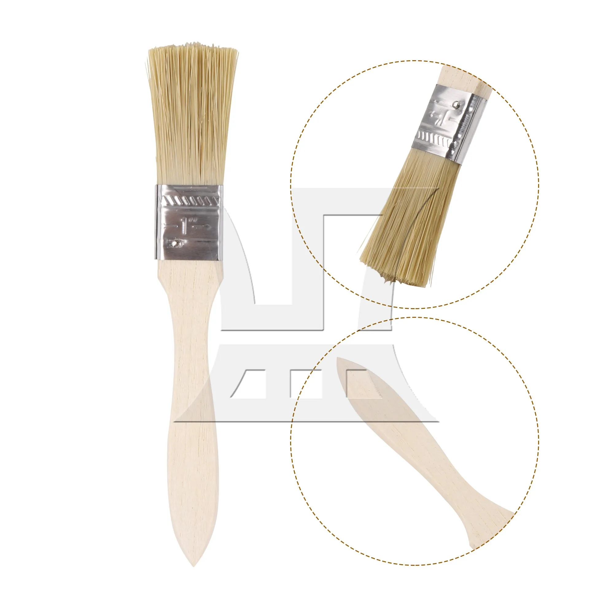 15 шт. кисточка с утолщенной деревянной ручкой для украшения дома