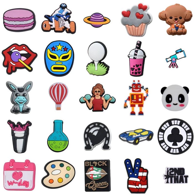 

Wholesale Bulk Women Charm Shoe Charms Packs Decorations for Croc Kids Girl Boy Shoes Accessories Para Pins Set Jeans Gifts Men