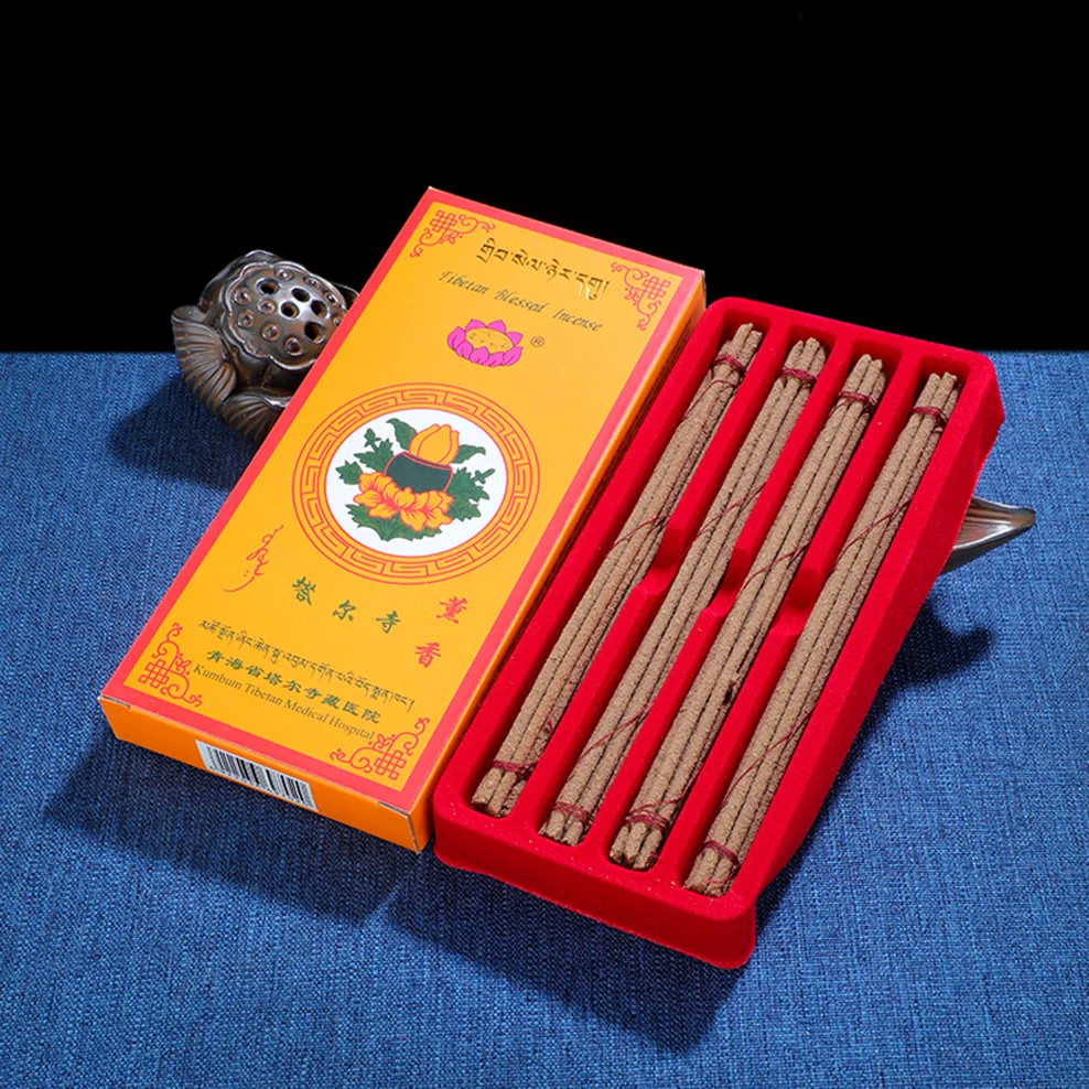 

Благовония для храма Ta'er, тибетские благовония для поклонения Будде, освежающие очищающие воздух натуральные благовония ручной работы