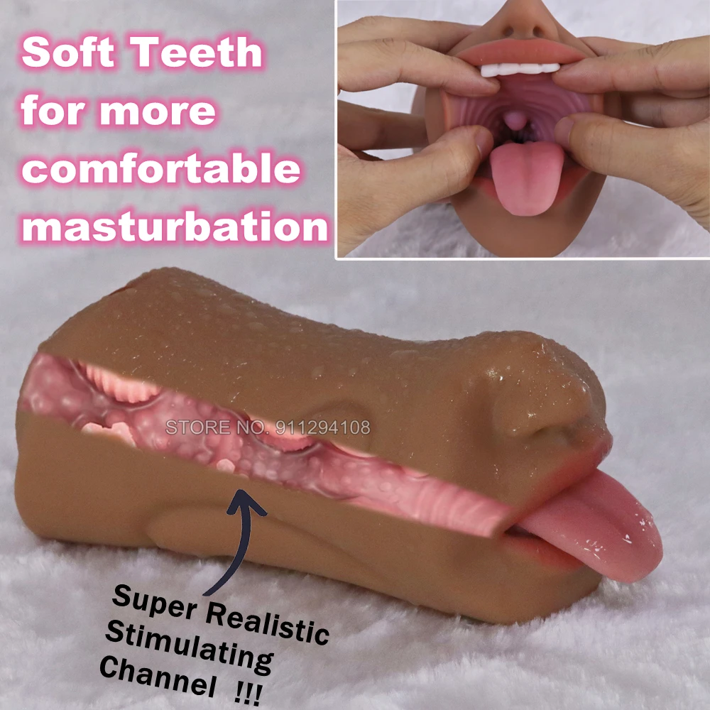 Реалистичные оральные сексуальные женские красные губы рот мужской мастурбатор