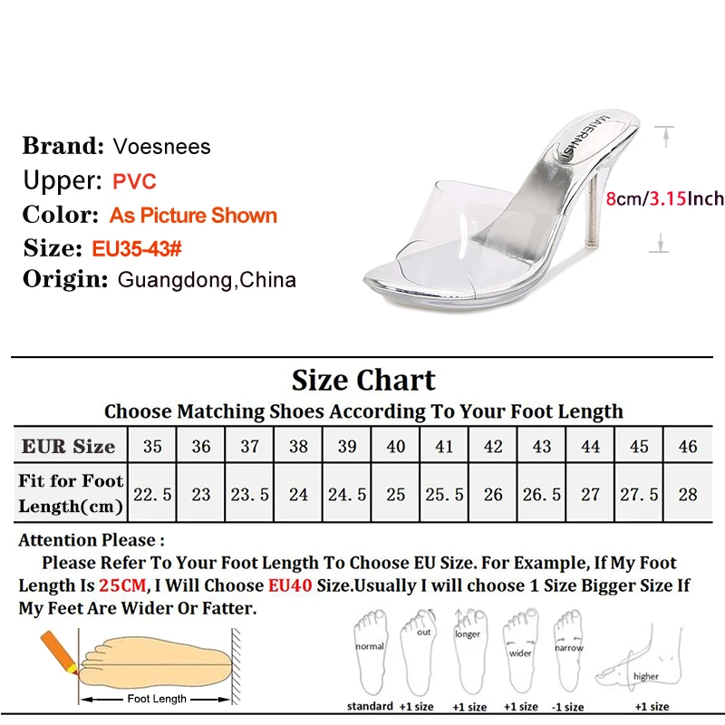 Женские уличные шлепанцы на тонком каблуке 2024 модные сандалии из ПВХ диаметром 8