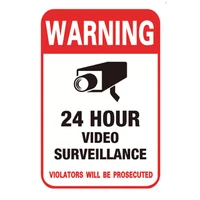 new 10pcslot waterproof sunscreen pvc home cctv video surveillance security camera alarm sticker warning decal signs