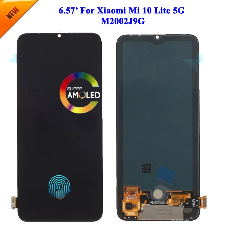 

AMOLED ЖК-дисплей оригинальный для Xiaomi Mi 10 Lite LCD для Xiaomi Mi10 Lite 5G ЖК-дисплей ЖК-экран сенсорный дигитайзер сборка