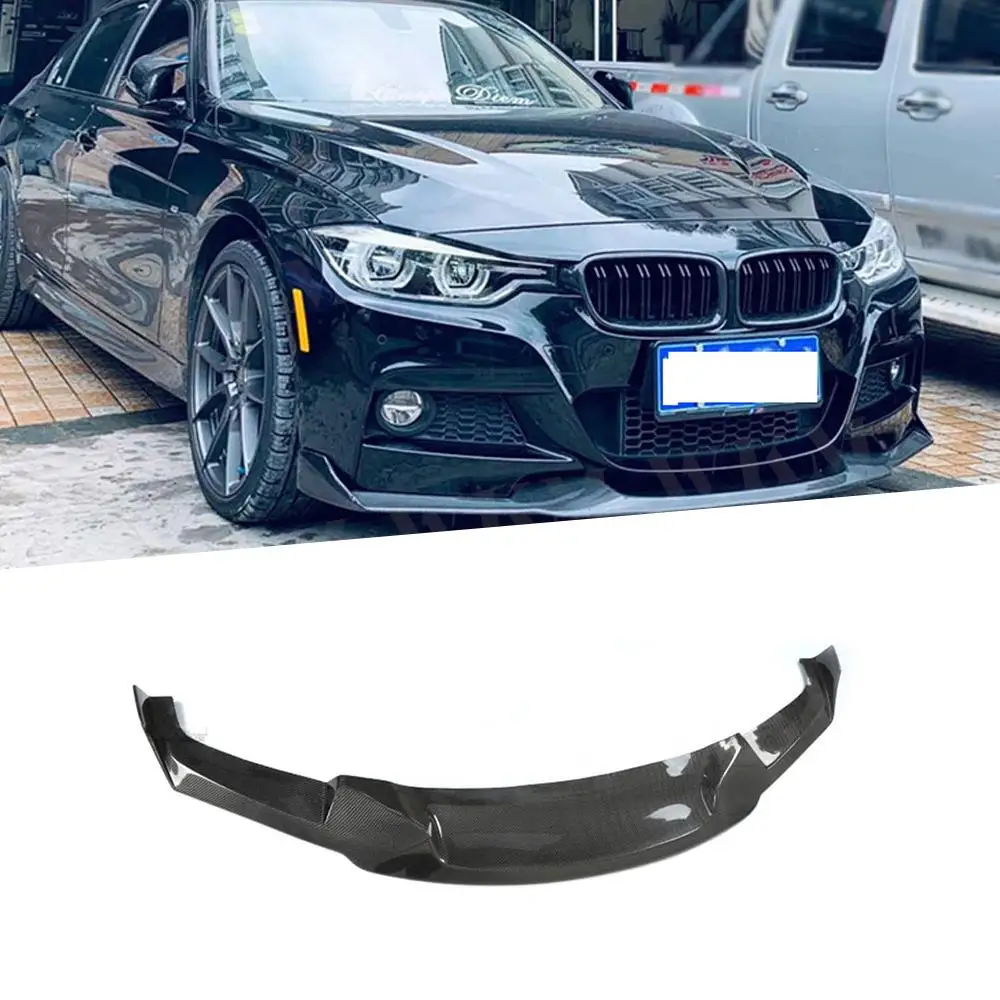 

Передний спойлер из углеродного волокна для BMW 3 серии F30 F35 M Sport 320i 325i 328i 2012-2018 лопатка для бампера в сумасшедшем стиле