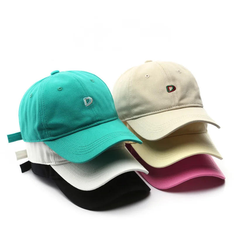 

2023 New Women's Hat Spring and Autumn Vintage Letter D Embroidered Baseball Cap Outdoor Men's Sports Street Sunscreen Hat Cap