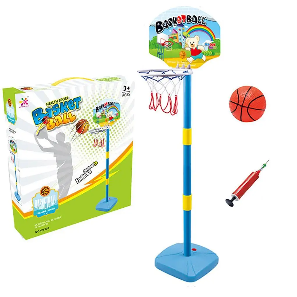 

Kids Basketball Hoop Stand Playing Prop Home Outdoor Simple Hoop Net Board