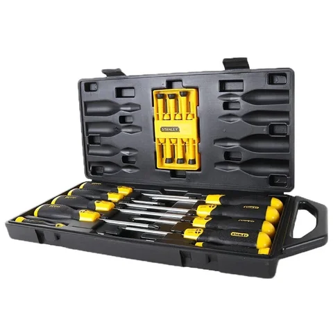 STANLEY 68-0002C-23 Встроенный набор отверток из 16 предметов Наборы ручных инструментов Многофункциональные инструменты для ремонта Набор отверток