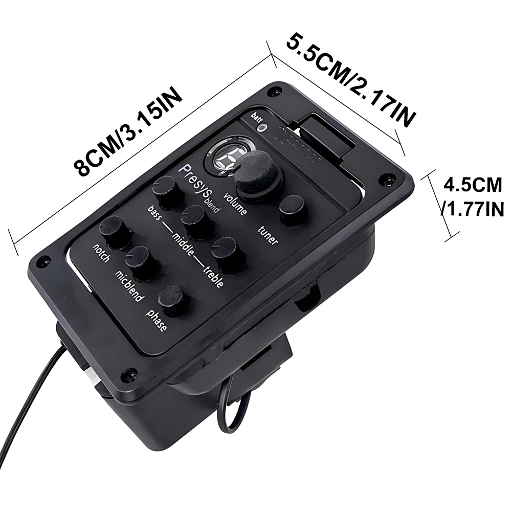 Пластиковый гитарный звукосниматель 301 с тюнером Presys эквалайзер