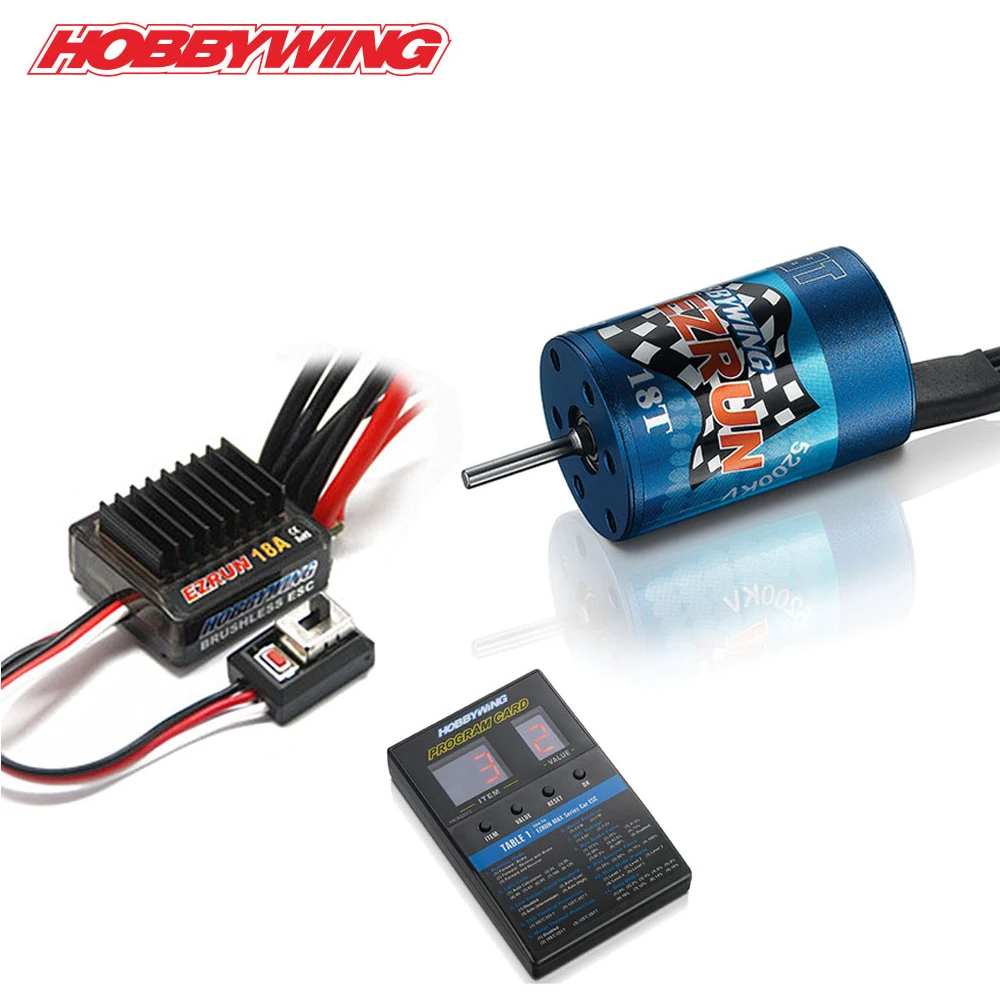 Hobbywing EZRUN 18A ESC и 2030 бесщеточные двигатели для 1:18 1:16 дистанционного управления