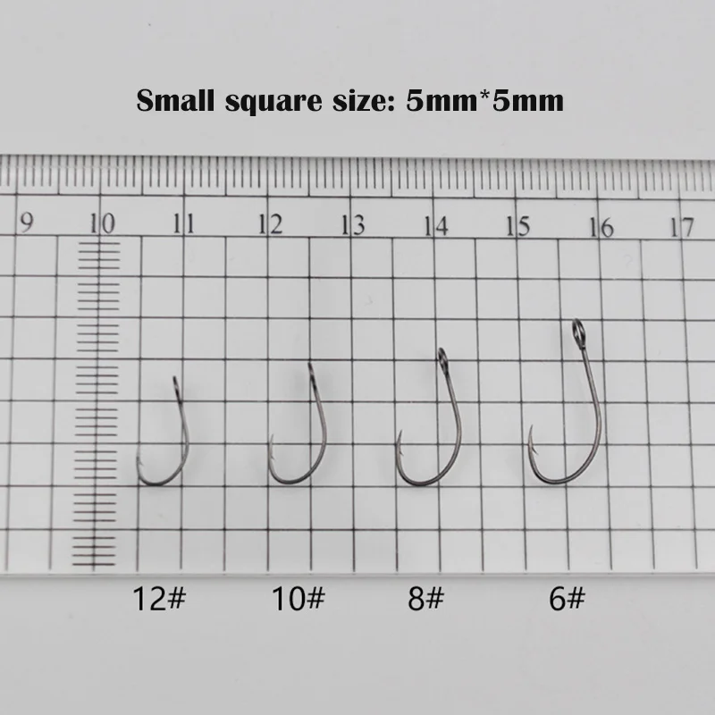 Высококачественный рыболовный крючок 50 шт./лот большой круглый с зазубриной