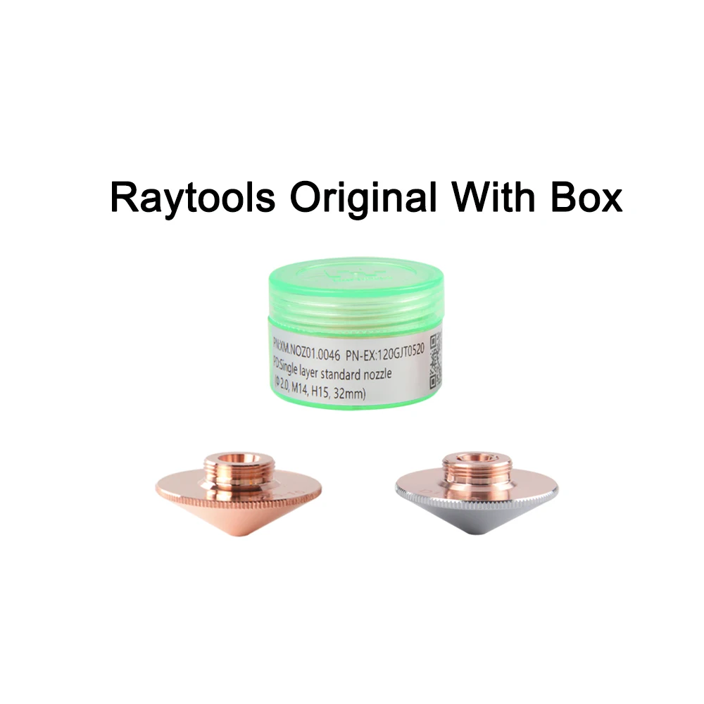 

Оригинальные лазерные насадки ZDC Raytools диаметром 32 мм, однослойные двухслойные хромированные слои без коробки для режущей головки Raytools