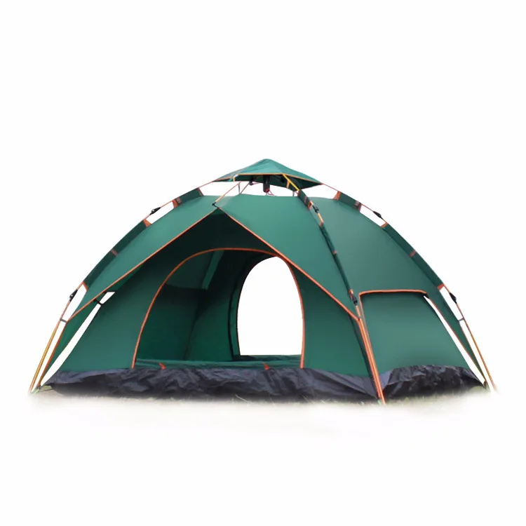 

Camping Quick-opening Fully Automatic Double-layer Spring 3-4 Person Beach Camping Tent Mountaineering Fishing Wigwam
