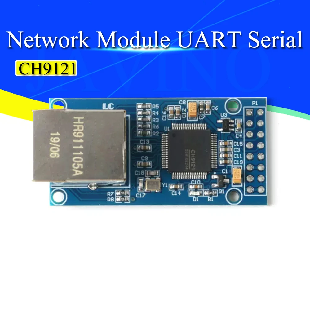 Сетевой модуль CH9121, последовательный порт UART в модуль Ethernet, сетевой последовательный Серверный модуль TCP/IP 51/STM32 3,3 В 5 В