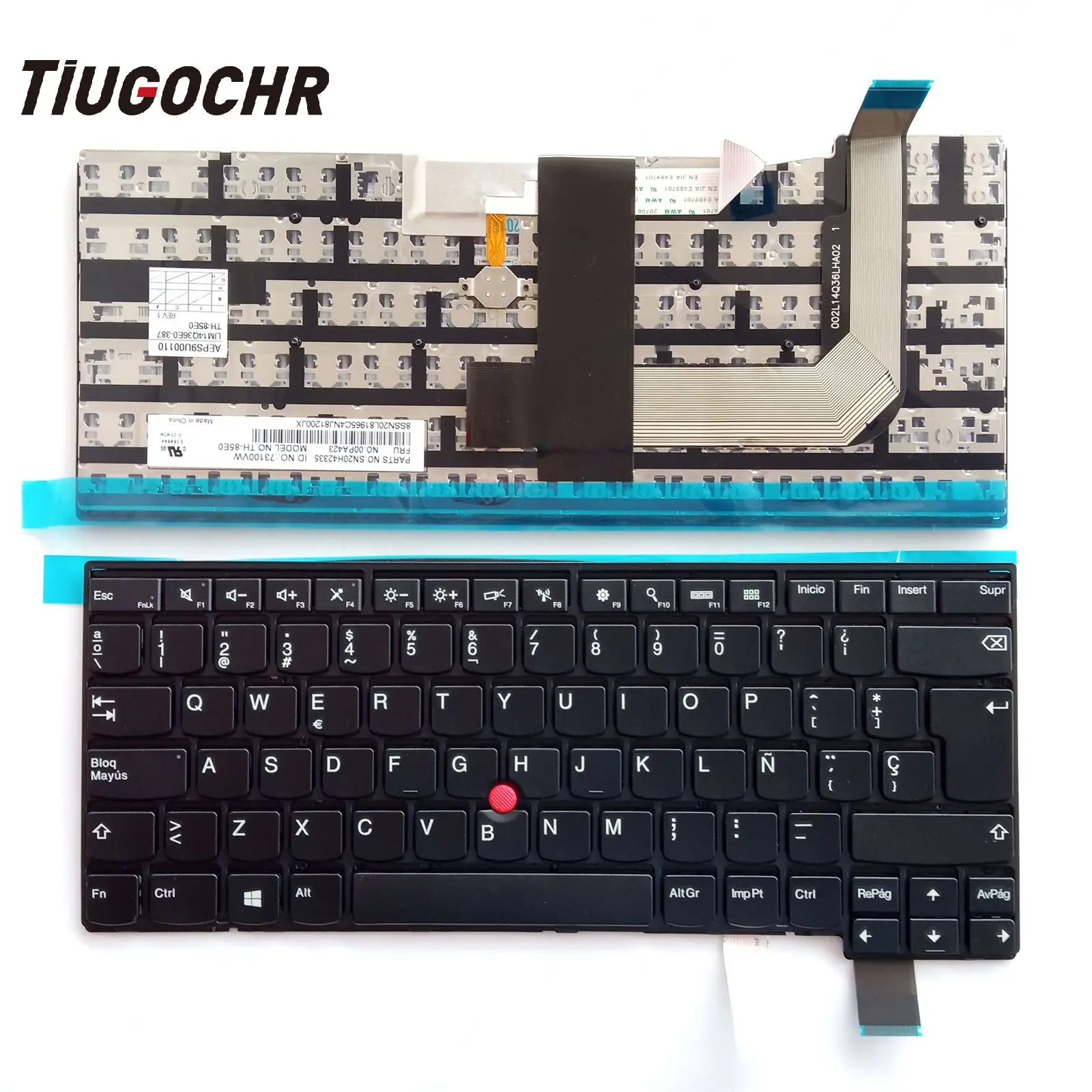 

New For Lenovo Thinkpad 13 Gen 2 (20J1 20J2) T470S T460S Keyboard No Backlit SP Spanish Teclado Black