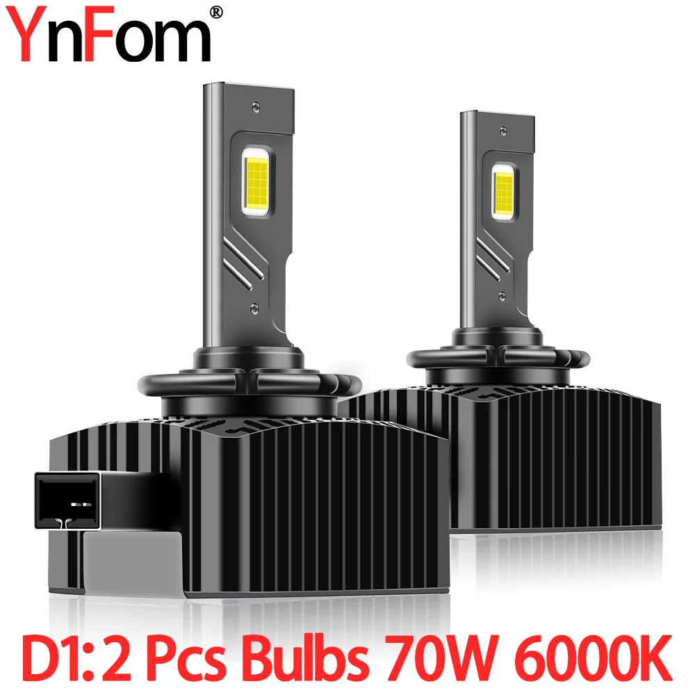 YnFom Car Special HID To LED Headlight Canbus(2 Pcs)D1S D1R Bulbs Kit For Daihatsu Subaru Brand Cars Low Beam,Car Accessories