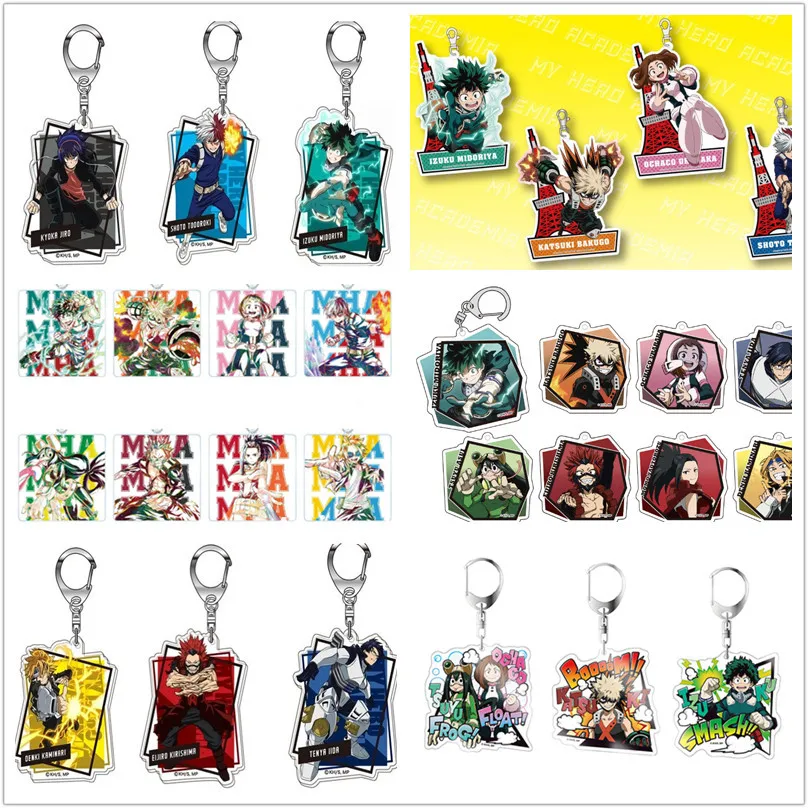 

Аниме Мой герой Академия Брелок фигурка кукла мидория изюку Bakugou Katsuki Todoroki Shoto акриловый фотоподарок