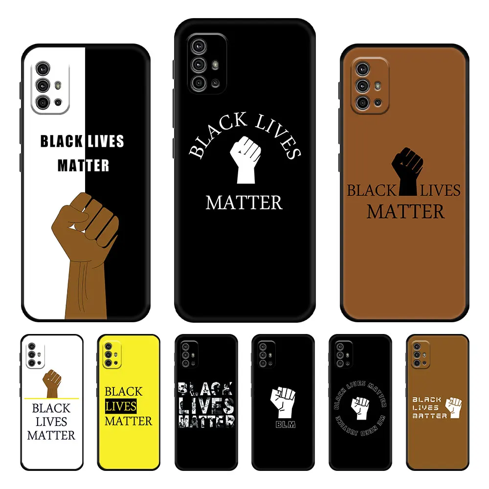

Black Lives Matter Work Case for Moto G Stylus Edge G9 Play G8 Plus G30 One Fusion G50 G60 20 E6s G60S Hyper Phone Full Black