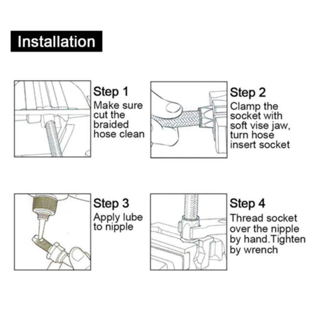 _ 3M AN10 10 футов черная оплетка для нефти топлива фитинги шланг Конец масла адаптер