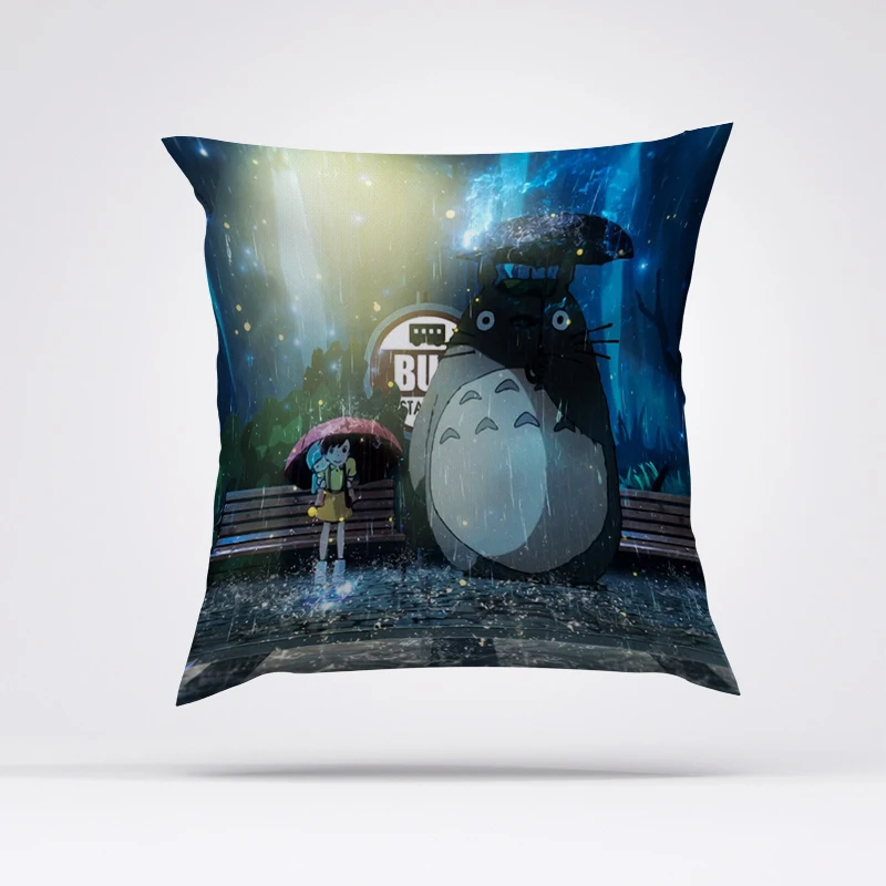 

Totoro Throw Pillow Covers for Bed Pillows Decorative Cushion Cover 60x60cm Sofa Cushions Pillowcase Fall Decor 45x45 Body Anime