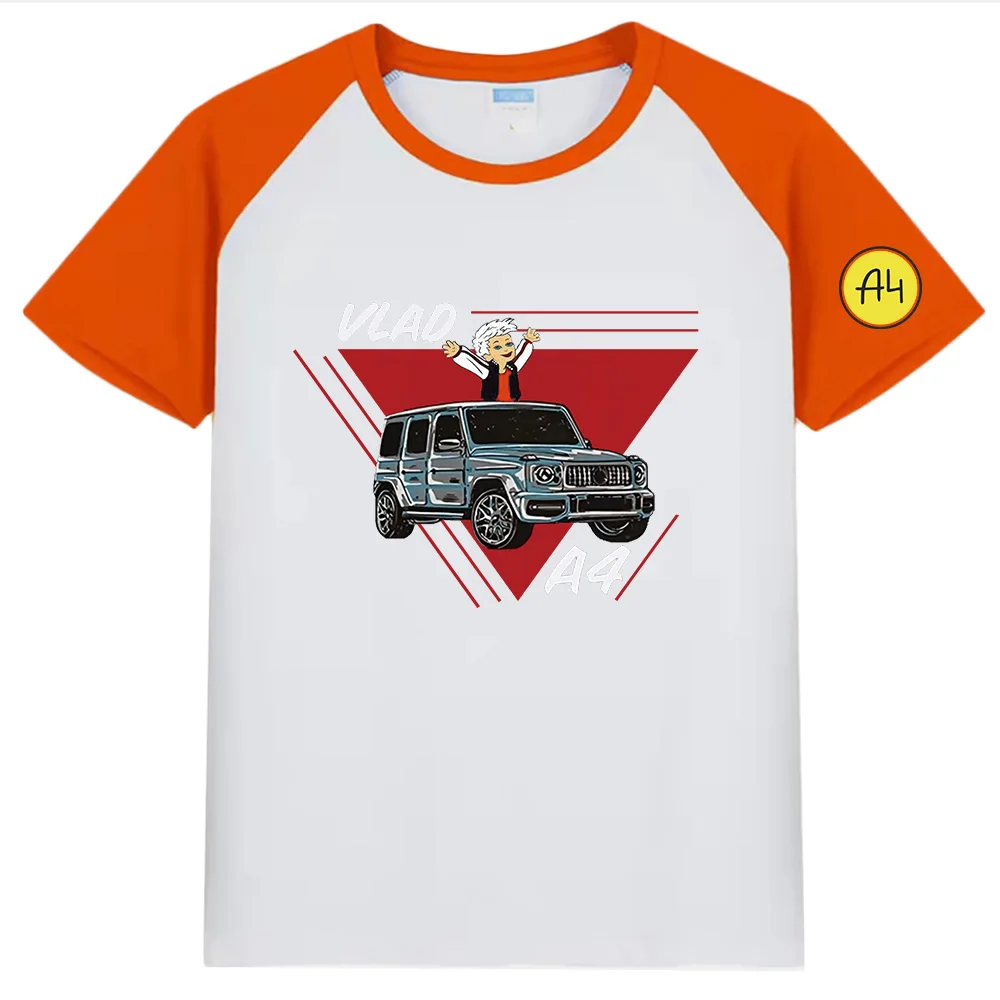 Children Clothing Girl Merch A4 T-shirt Summer Boys Graphic Tee Unisex Tshirt Kids Short Sleeves Мерч А4 Tees 100% Cotton Tops